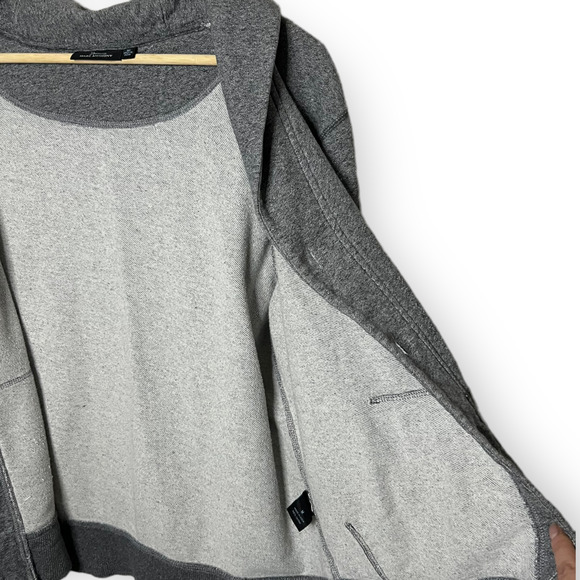 Marc Anthony Men's Heather Gray Long Sleeve Button Front Cardigan Sweater Size M - Picture 10 of 12